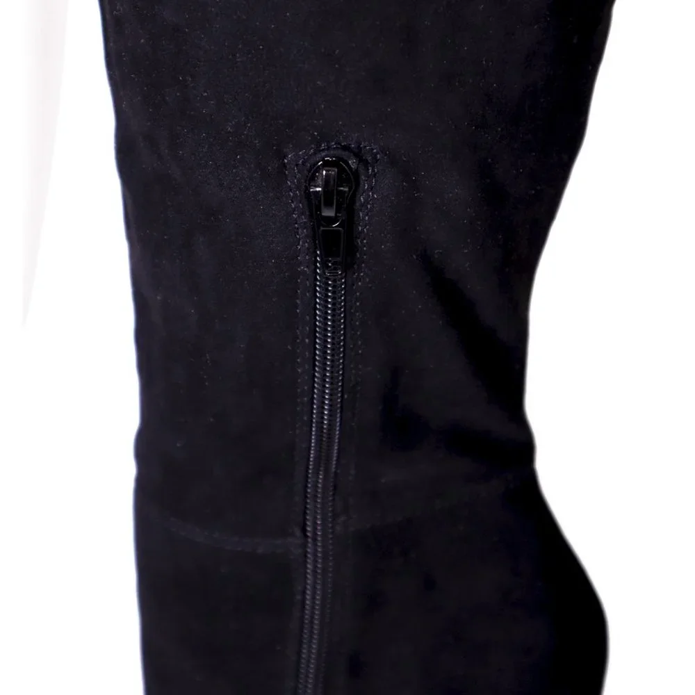 Tall Stiletto Black Boots - Picture 6 of 8